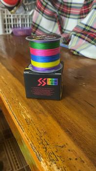 Product Review of Sougayilang [COD] 150M 8X จัดส่งจากไทยสายเอ็นตกปลาสายเอ็นตกปลาแบบถักสาย PE สายถัก 3 สี ซุปเปอร์สตรองลาก 15-80LB สำหรับน้ำเค็มน้ำจืด จัดส่งจากกรุงเทพ from B**🦈 0