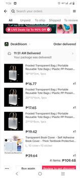 Product Review of Frosted Transparent Bag / Portable Reusable Tote Bags / Plastic PP Present Candy Packaging Bag / Multifunctional Sundries Storage Bags from I**g 0
