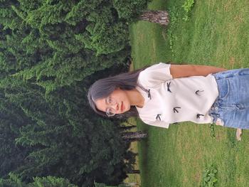 Product Review of Áo thun nữ baby tee đính nơ sang chảnh hottrend 2024 new best seller vải thun tăm co dãn bốn chiều dày dặn. Top from H**e 2