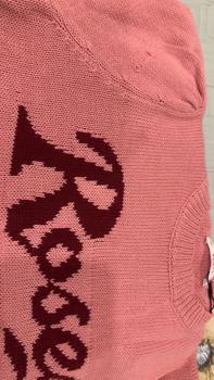 Product Review of [VEO'S ] Roses Top - Áo Len Montoghi Nữ Mùa Hè Thiết Kế Ngắn Tay Form Ôm Mỏng Nhẹ Màu Xám, Xanh, Vàng, Hồng Đính Khuy Hoa Hồng Đi Làm Đi Chơi Veo's from T**g 1