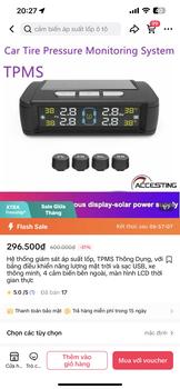 Product Review of Hệ thống giám sát áp suất lốp, TPMS Thông Dụng, với bảng điều khiển năng lượng mặt trời và sạc USB, xe thông minh, 4 cảm biến bên ngoài, màn hình LCD thời gian thực from B** B** P** 1