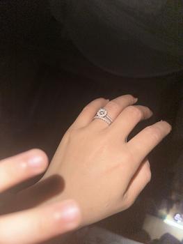 Product Review of Nhẫn Bạc nữ Full Moissanite chủ 6 li xi vàng trắng 18k - mã N61 from t**0 0