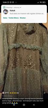 Product Review of RAISHA-Jeehan  Dress/ gamis/ Gaun Pesta Wanita Muslim Untuk  Lebaran, Wisuda, Kondangan full tile  brokat simple tebal dan mewah from S**a M**n 1