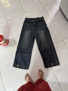 Product Review of (95cm) M24 Quần Jean Nữ  Suông Rông Nấm Trơn QC . Jean ko giãn . Đủ Size S/M/L - Women Pants Voi quan  boong from n**3 2