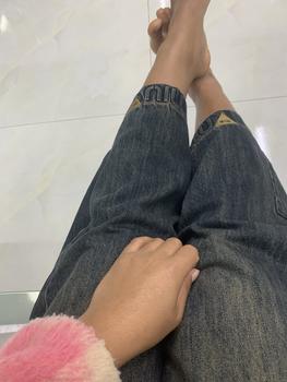 Product Review of (95cm) M24 Quần Jean Nữ  Suông Rông Nấm Trơn QC . Jean ko giãn . Đủ Size S/M/L - Women Pants Voi quan  boong from H** N**n 0