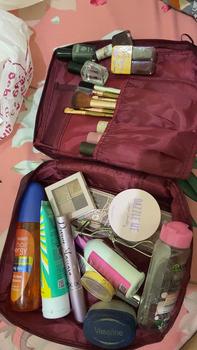 Product Review of PIFACIA Cosmetic Bag POLOS Tas Kosmetik Travel Bag Multifungsi from J**n a** 0