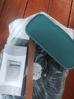 Product Review of 3 in 1 พัดลม USB fan มินิพัดลมแบบพกพาความชื้นป้องกันการอบแห้งเครื่องฟอกอากาศสเปรย์คูลเลอร์ที่มี ไฟ LED 7 สี Type-C from n**n 3