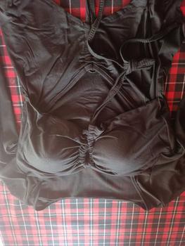 Product Review of MAIA - ACT75 Áo croptop dài tay kiểu voan lưới phối thun lụa có mút sẵn sang chảnh from B**g L**g T** 1