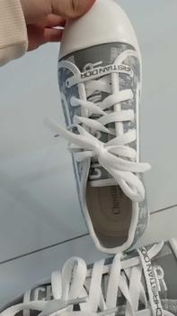 Product Review of GIÀY THỂ THAO NAM NỮ THÊU CHỮ D SNEAKER UNISEX MÀU GHI HỌA TIẾT CHỮ THÊU NỔI BẬT Shoes Đế Bằng giay nam Nhung from ☞**𝓷 𝓣**🏻 1