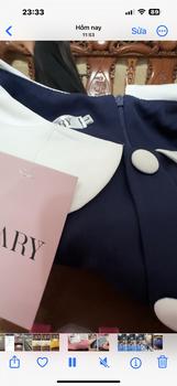 Product Review of Đầm Cổ Sen Phối Nút Bọc Thanh Lịch (có túi) Nary Clothing Dress Women Nữ váy tiệc Nhung from M**t 0