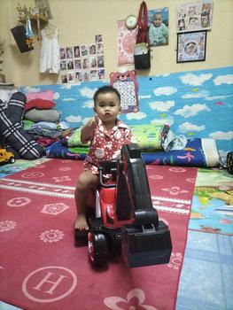 Product Review of DTXbabyshop รถแม็คโครขุดดิน รถไฟฟ้า พวงมาลัยหมุนได้ มีเสียงมีไฟ รถนั่งเด็ก มีดนตรี ของเล่นเด็ก from ก** ว**ร 0