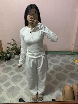 Product Review of Quần nỉ Raylin N07, quần ống rộng cạp chun có cúc và khoá quần, quần nỉ ép cotton - Ong, Nữ from k**h l** 3