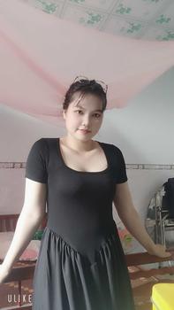 Product Review of TT108 Váy cổ vuông phối thô cộc tay vạt v váy xinh dễ thương Đầm Nữ Dress Women Kem Voan from V**🇳 0