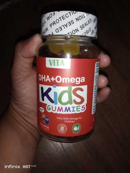 Product Review of VITEEY Omega + DHA Kids Gummies with Zinc & Probiotics - 60pcs Brain Support & Immune Booster Supplement from 𝚊**2 0