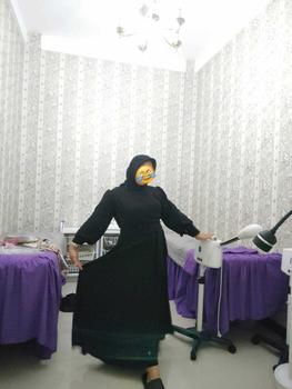 Product Review of READY STOCK GAMIS AIRFLOW LENGAN BALON SIZE XL LD 120 crinkle muslim dress Wanita Panjang from M**_ 0