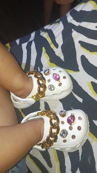 Product Review of Bae Clog crols For Kids Inspired Thick sole with chain Accesories Toddler Comfortable Breathable Soft from m**: 0