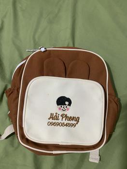 Product Review of (THÊU TÊN) Balo Tai Thỏ Thêu Tên Theo Yêu Cầu Cho Bé - Phong Cách Hàn Quốc balo  khắc tên from Đ** L**h 1