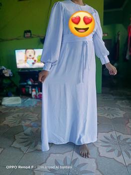 Product Review of gamis allmaira/bahan crinkle airflow premium Polos Muslim Panjang from A**q 0