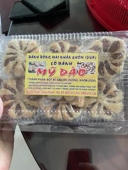Product Review of bánh khóm hoa mai-  # ít đường- hương vị dứa -  Hữu cơ # Đào bánh khóm vị chua ngọt không gmo banh bánh abc ăn cùng from h**5 1