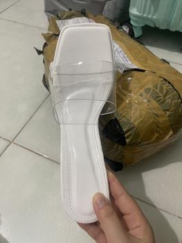 Product Review of (lùi size chân gầy)Dép Guốc nữ 12p -cao gót mũi vuông quay ngang trong mềm đúp trước 3cm. from M** C**s 2