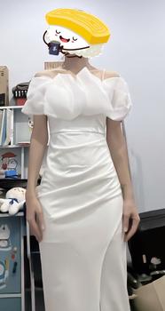 Product Review of Váy Thiết Kế VQLADY D3 dành cho Nữ Đầm thiết kế nhún ôm đính ngọc  chất Thun ( Có Màu Đỏ , Trắng , Đen , Xanh , Hồng ) phù hợp đi chơi và đi dự tiệc Dress Nhung Voi Sen aline  dress váy  đỏ from j**m 1