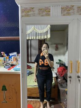 Product Review of Áo Thun In Phối Vải Thun Tăm 45- 90Kg Bigsize Dễ Thương Top Nữ Women Cổ Tròn - B.1370 from a**t 0