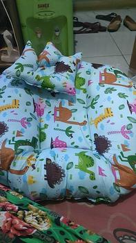 Product Review of SOFA BAYI/SOFA BAYI MURAH/TEMPAT TIDUR BAYI alas empuk newborn  bantal from a**a 0