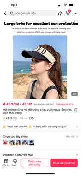 Product Review of Mũ chống nắng nữ Mũ bóng chày đuôi ngựa rỗng Phụ kiện thời trang Hat Voi from T**c L**h ** 1