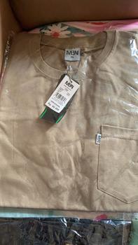 Product Review of (Paket isi 4 Pcs) Kaos Pocket Saku MBN Pria Wanita Fashion Army Cream Distro Hitam Katun from N**🦋 3