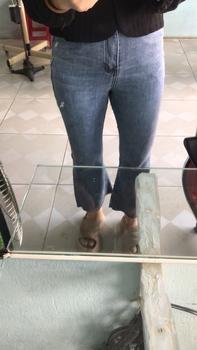 Product Review of (LOE9TAC11) Quần Jean Nữ Dáng Loe 9 Tấc (92cm) Dành Cho Nàng m50 Pants Denim Women Có Túi from L** P**m 1
