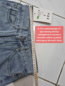Product Review of Kulot Jeans High Waist Wanita Celana Panjang Denim Fashion CF P529 Biru Muda from n**b 1