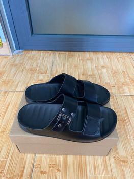 Product Review of Dép sandal nam da bò cao cấp - Đế TPR cao su 2 lớp chống mòn & chống trượt - Đế cao 3cm from B**🤡 2