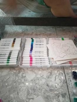 Product Review of [48màu Tăng 50% mực] Bút màu Acrylic Marker vẽ trên mọi chất liệu không bị thấm màu, không bị lem màu 48 bomau arrtx from T**g đ**h c**4 1