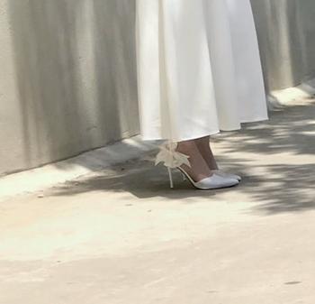 Product Review of N53 Giày cao gót gắn nơ lụa xoàn chéo , gót ngọc cao 9cm Shoes Nữ ( lùi 1sz ) from N**1 0