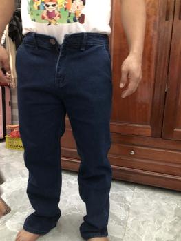 Product Review of (Dài xanh đậm)Quần jean nam co giãn 4 chiều,quần bò nam,form chuẩn,ống suông 18-23, chuẩn size_AN CHI STORE quan  bon from B**h Y** 0