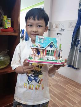Product Review of Combo 2 mô hình Villa Mái dỏ + TIỆN LỢI 3D bằng xốp PE tự lắp ghép cho bé Bộ Lắp Ráp Toy Tháo Lắp Đồ Chơi from M** H**g 0