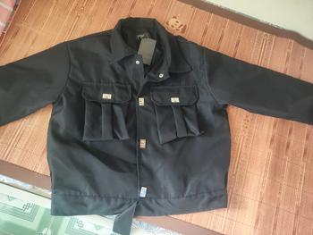 Product Review of Áo Khoác Ngắn Có Đệm Vai Cho Nam Và Nữ, Thiết Kế Độc Đáo, Nút Kim Loại, Cao Cấp, Túi Lớn, Mùa Xuân Và Mùa Thu from (**) 0