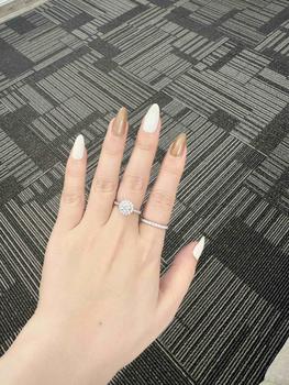 Product Review of Nhẫn Bạc nữ Full Moissanite chủ 6 li xi vàng trắng 18k - mã N61 from ** L**y C**p ** 0