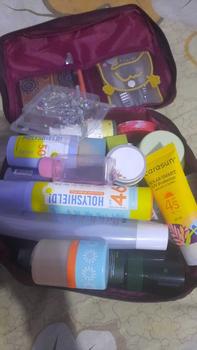 Product Review of PIFACIA Cosmetic Bag POLOS Tas Kosmetik Travel Bag Multifungsi from ** n**f 0