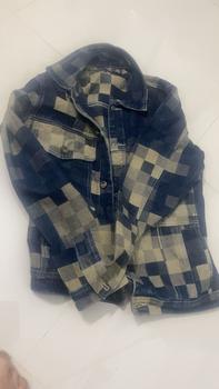 Product Review of Mã 069. Áo khoác Jean Nam, Hoạ Tiết Caro Đan Xen, Denim Không Co Giãn from N**n K** 0