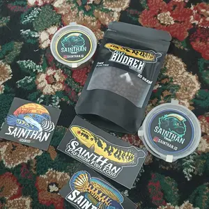 Pelet Premium BLUE, YELLOW, RED 20 Gram Extra Spirulina Ikan Predator 2mm dan 1mm Untuk ikan Channa, Louhan, Oscar, Arwana, blue pulchra, ys, auranti