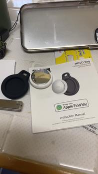 Product Review of (เฉพาะios) Hoco E91 SmartTag เครื่องติดตามสิ่งของ สําหรับค้นหากุญแจและสิ่งของอื่นๆ HT-01 gps tag from o**A 0