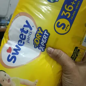 Sweety bronze Pants S36+2 / M32 / L28 / XL24/ XXL24 (Kemasan Baru) [ L30/M34/XL26] Bayi Diapers