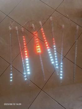 Product Review of LAMPU METEOR LED 50 CM HUJAN TURUN MERAH PUTIH RGB WARNA WARNI DEKORASI TUMBLR OUTDOOR  AGUSTUS Kamar Cafe from N**W 0