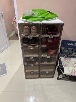 Product Review of 【ANTBOX】 Rak Sepatu 2Tingkat Transparan Kotak Sepatu Lipat Minimalis dari Akrilik untuk Penyimpanan Serbaguna Penyimpanan Lemari Sepatu Plastik Anti Debu dan Mudah Bongkar Pasang Kapasitas Besar 6Susun untuk Rumah dan Kantor Organizer Estetik dan Praktis! from I**| l**k p**g 0