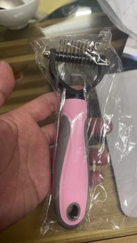 Product Review of Lược Gỡ Rối Thông Dụng Cho Thú Cưng, Lược Loại Bỏ Lông Cho Mèo Và Chó, Chất Liệu Thép Không Gỉ, Lược Mát Xa Hai Mặt, Để Loại Bỏ Lông Nổi from T**g p**m n**c 0