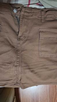 Product Review of S-6XL Plus Size 5-Color High Waist Denim Skort Korean  A-line Pocket Cargo Skirt from L**_ 0