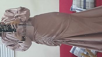 Product Review of Vannya Dress Satin Silk Premium Bridesmaid Viral Long Dress Serut Pesta Kondangan Karet Muslim Wanita Gamis Maxi Panjang Armani Gaun Biru Navy Formal Velvet Putih Menyusui Coklat Hitam from R**5 0