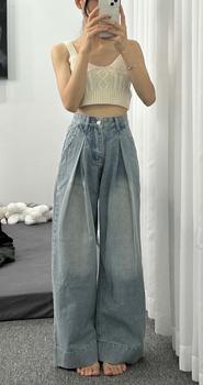 Product Review of Quần Jeans Ống Rộng Phong Cách Hàn Quốc KARA 498- Chất vải dày dặn, thoải mãi, dễ phối đồ from p**0 1