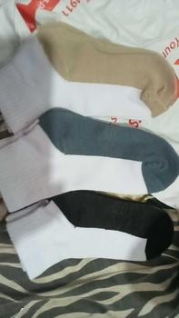 Product Review of 3PAIRS WHITE BASE. BLACK BOTTOM SOCKS & PLAIN WHITE SOCKS FOR KIDS / FOR ADULT ... Menswear Lingerie from m**s S**p 💠** 1